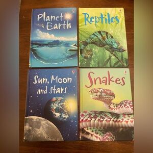 Usborne Reptile and Nature Book Collection - Blue, Green, Purple Covers